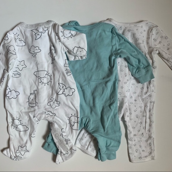 Carter’s Baby Long Sleeve Graphic Coveralls 3 Pack - Picture 2 of 6